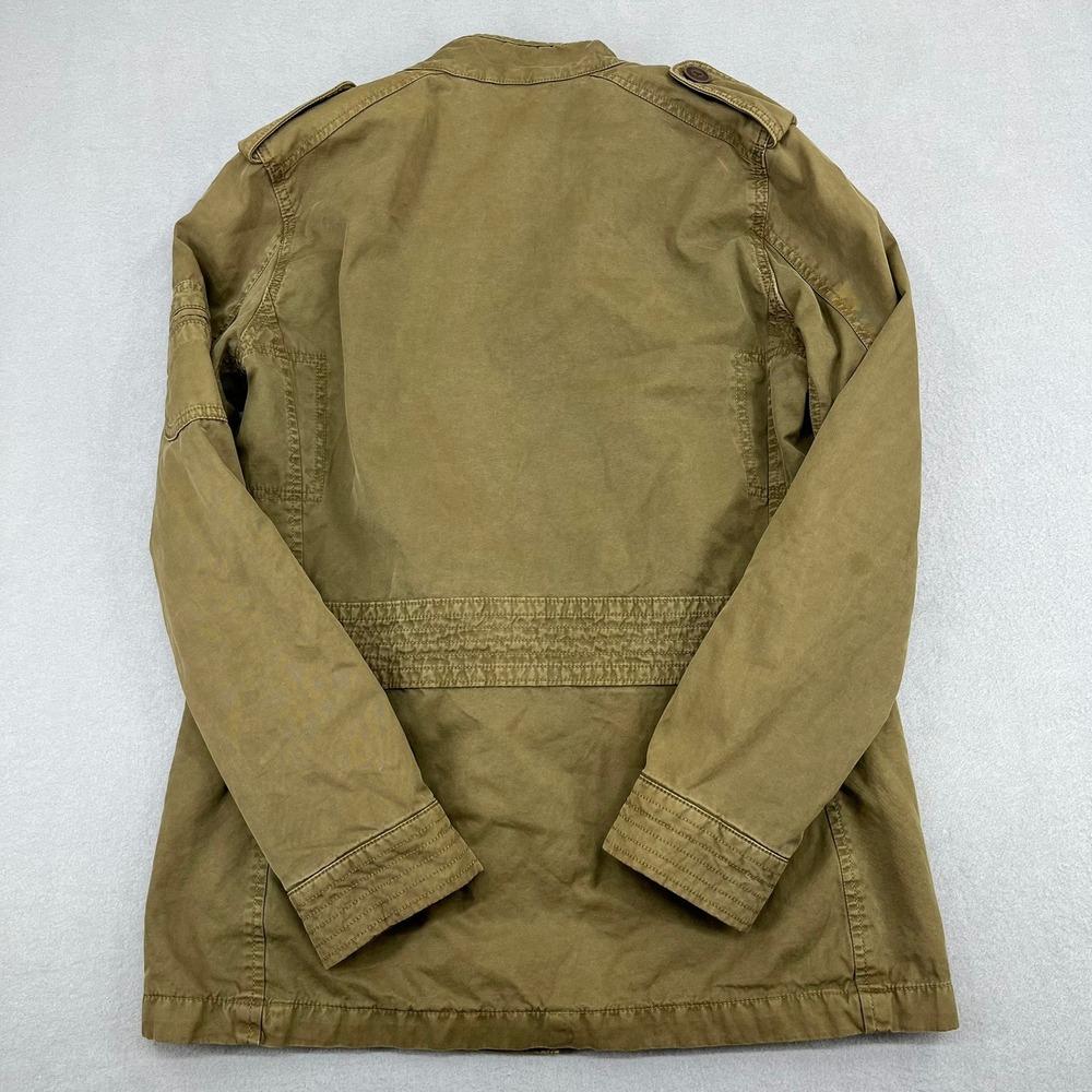 Lucky Brand Womens Small Olive Green Military Field Utility Jacket‎ Cotton - Picture 11 of 15